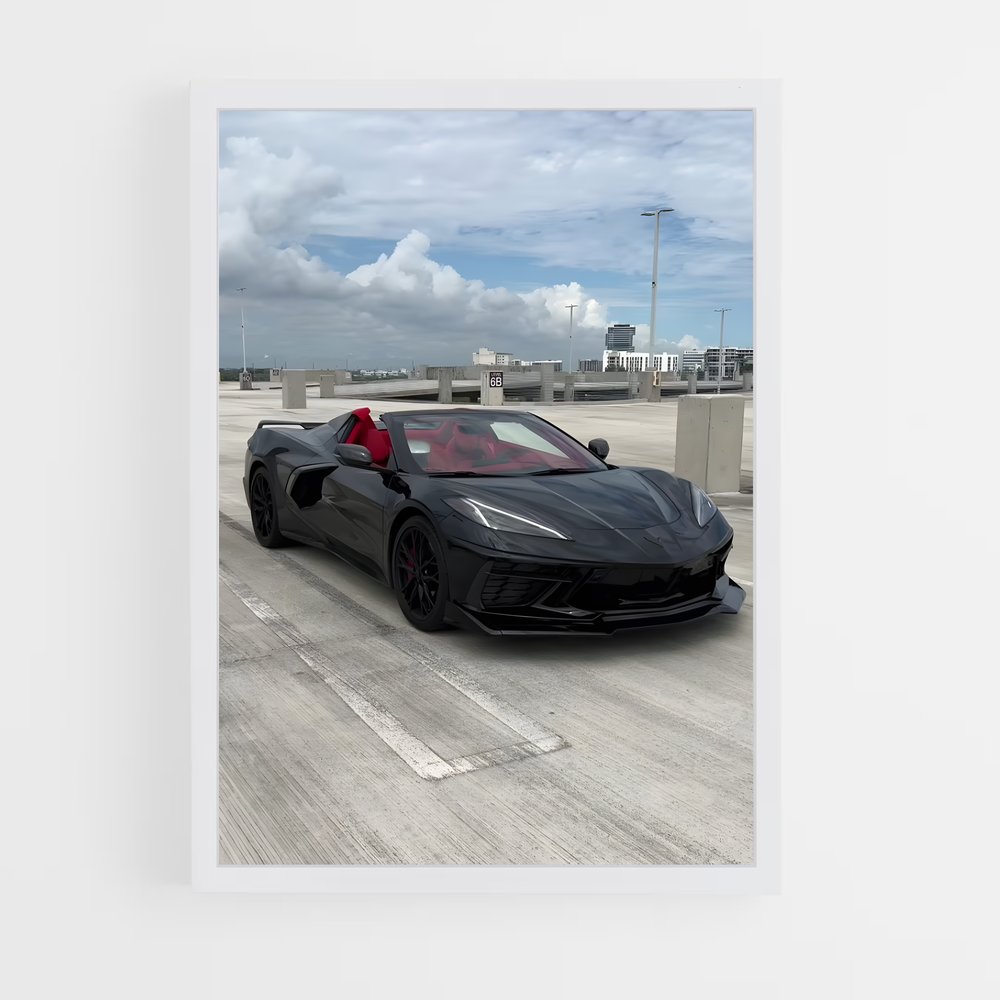 Poster Corvette de stingray – affiche Chevrolet (vue 3)